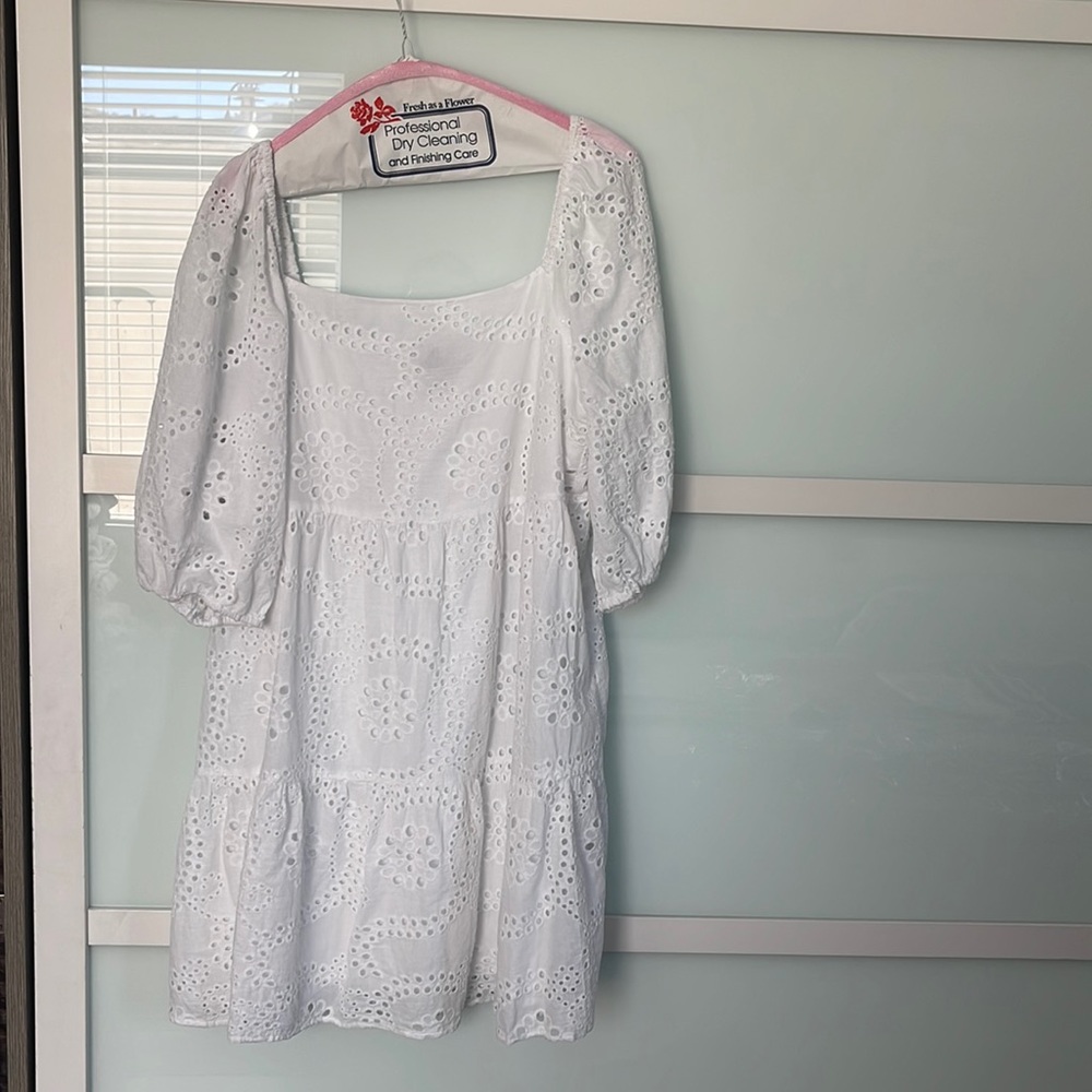Baby doll white dress
